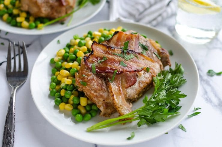 Bacon Brown Sugar Pork Chops - C-image